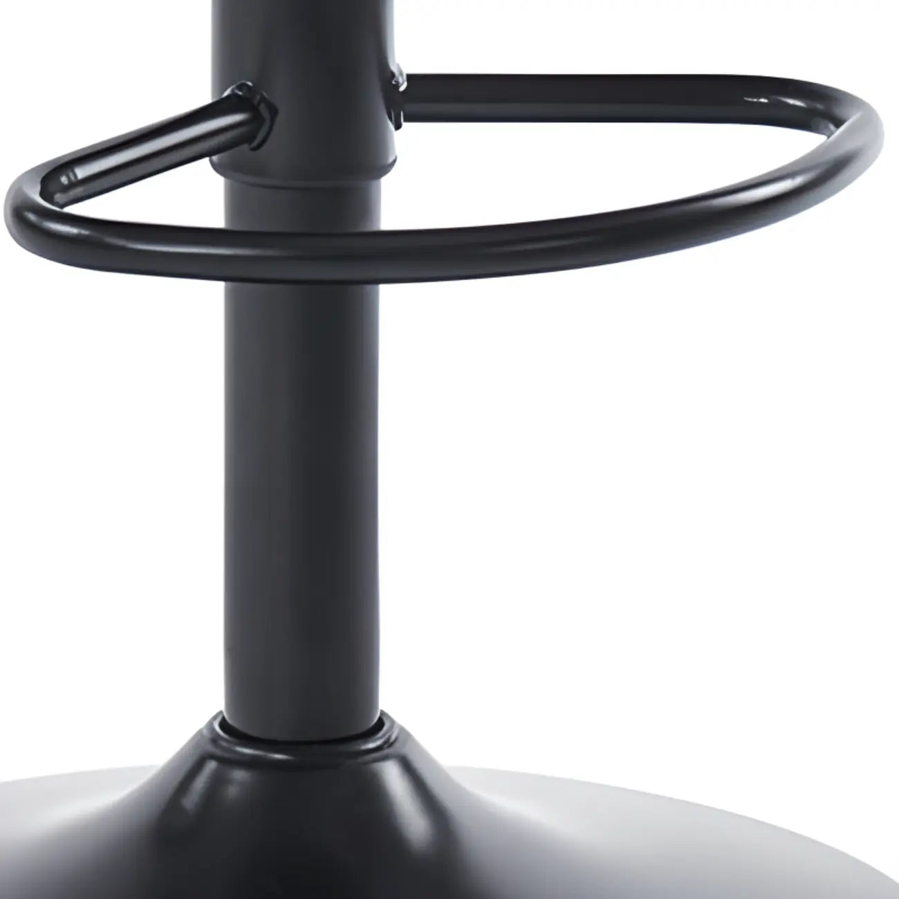 Tabouret de bar pivotant et réglable en cuir capitonné chic