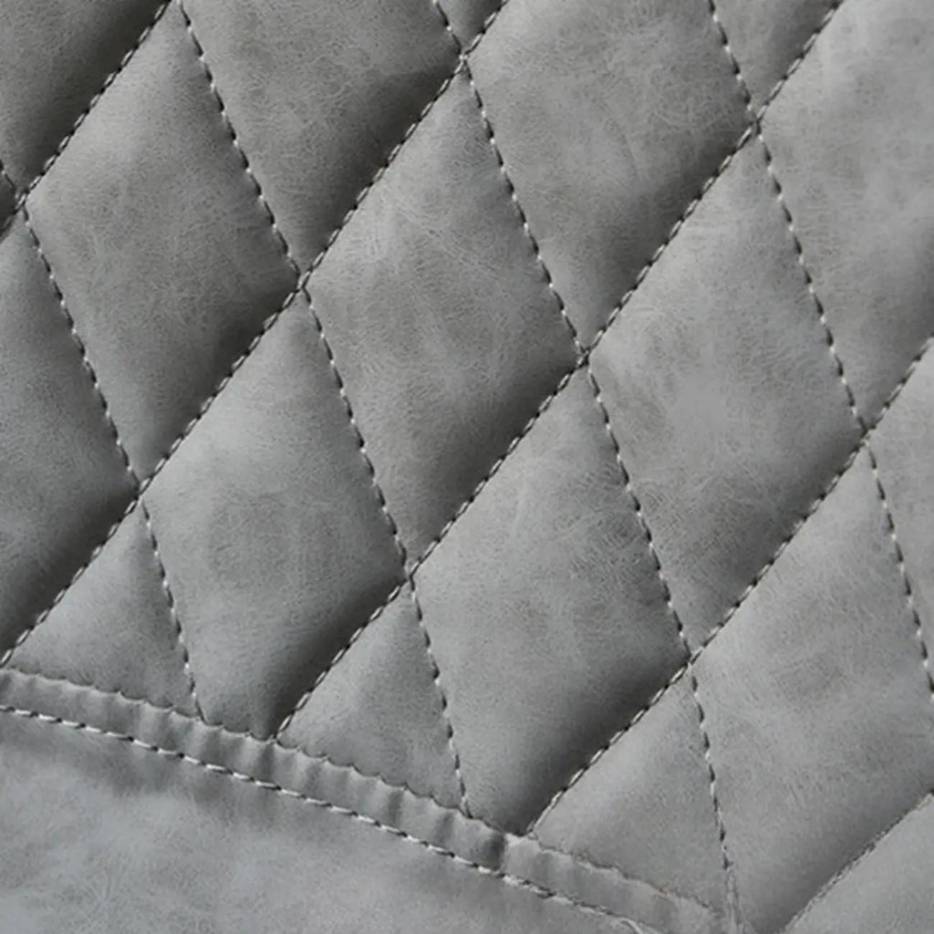 Tabouret de bar pivotant et réglable en cuir capitonné chic