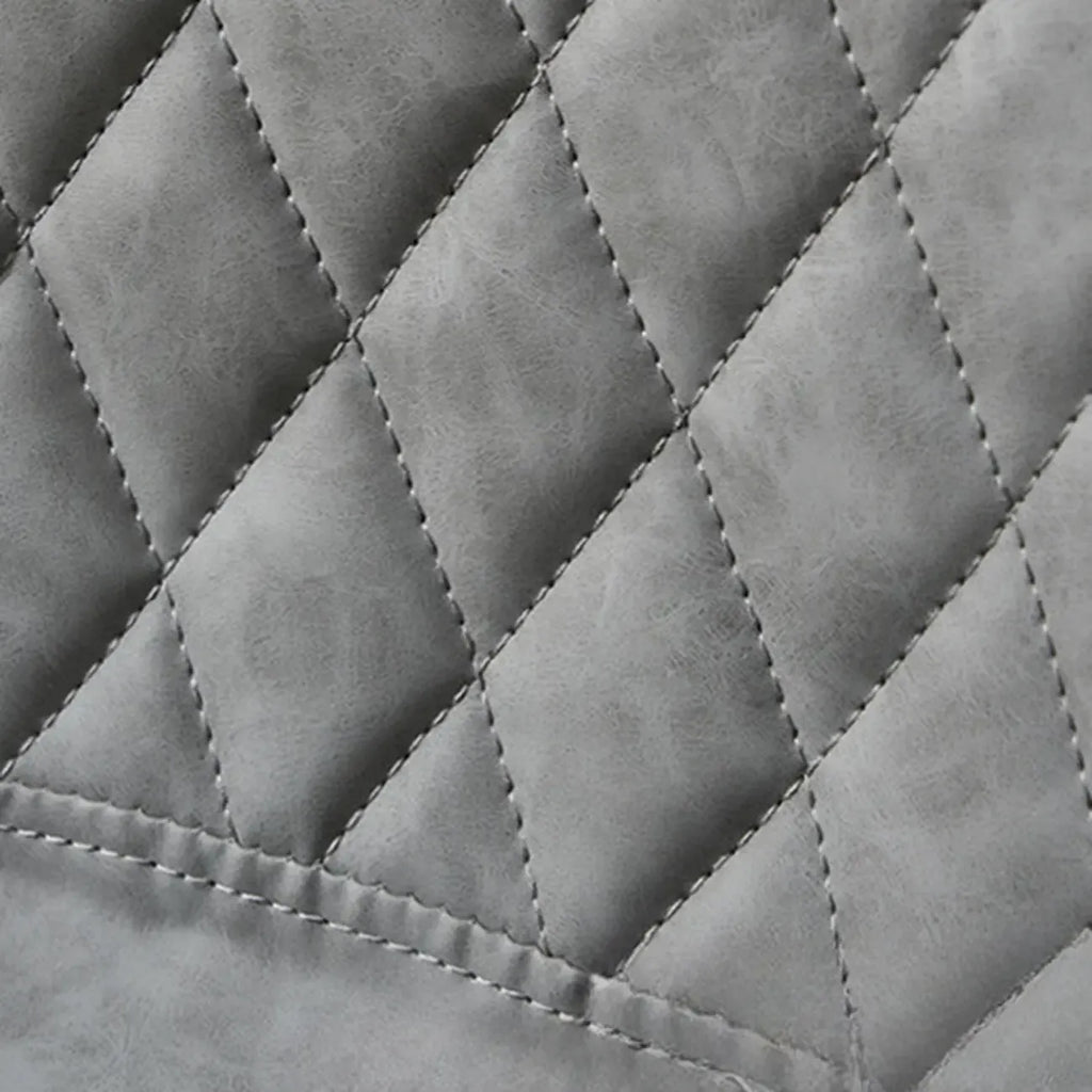 Tabouret de bar pivotant et réglable en cuir capitonné chic