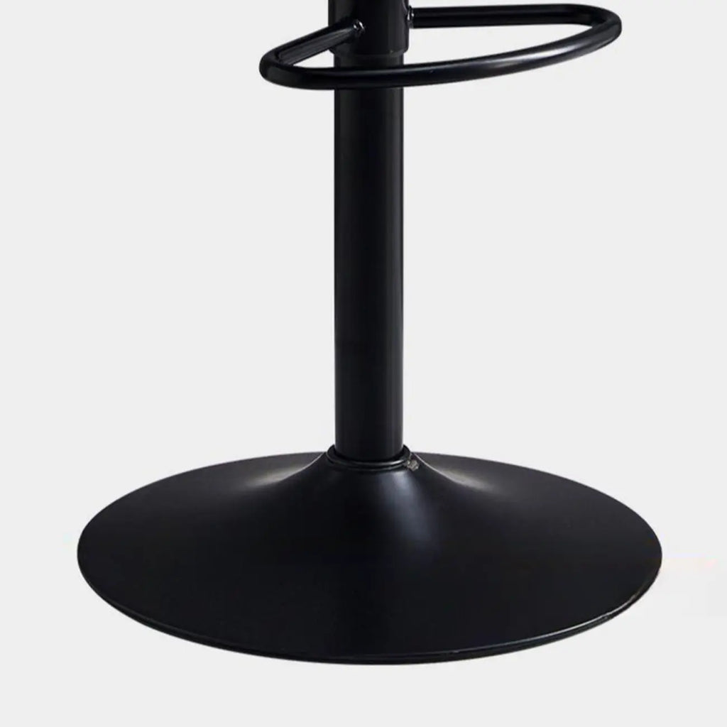 Tabourets de bar pivotants réglables en cuir vert moderne Saddle Fax