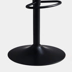 Tabourets de bar pivotants réglables en cuir vert moderne Saddle Fax