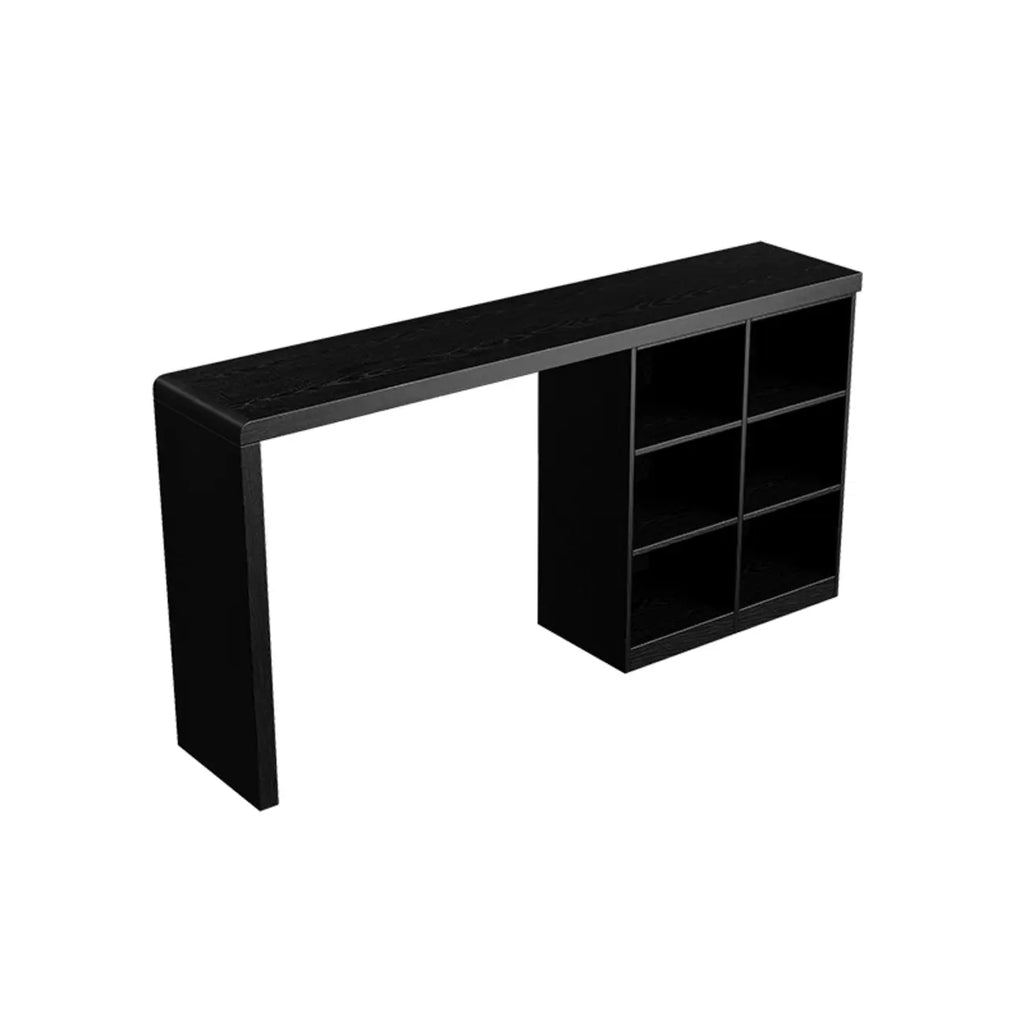 Tables de bar modernes en bois noir avec rangement