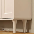 Meuble à chaussures d'entrée en bois beige avec rangement dissimulé