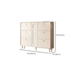 Meuble à chaussures d'entrée en bois beige avec rangement dissimulé