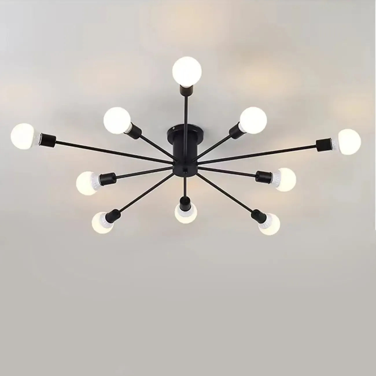 Plafonnier semi-encastré Sputnik doré moderne