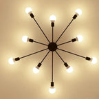 Plafonnier semi-encastré Sputnik doré moderne