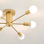 Plafonnier semi-encastré Sputnik doré moderne