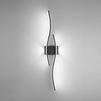 Applique murale linéaire à 4 lumières LED, noir et blanc, pour chambre à coucher