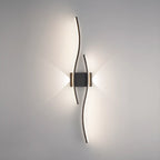 Applique murale linéaire à 4 lumières LED, noir et blanc, pour chambre à coucher