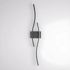 Applique murale linéaire à 4 lumières LED, noir et blanc, pour chambre à coucher