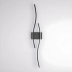 Applique murale linéaire à 4 lumières LED, noir et blanc, pour chambre à coucher