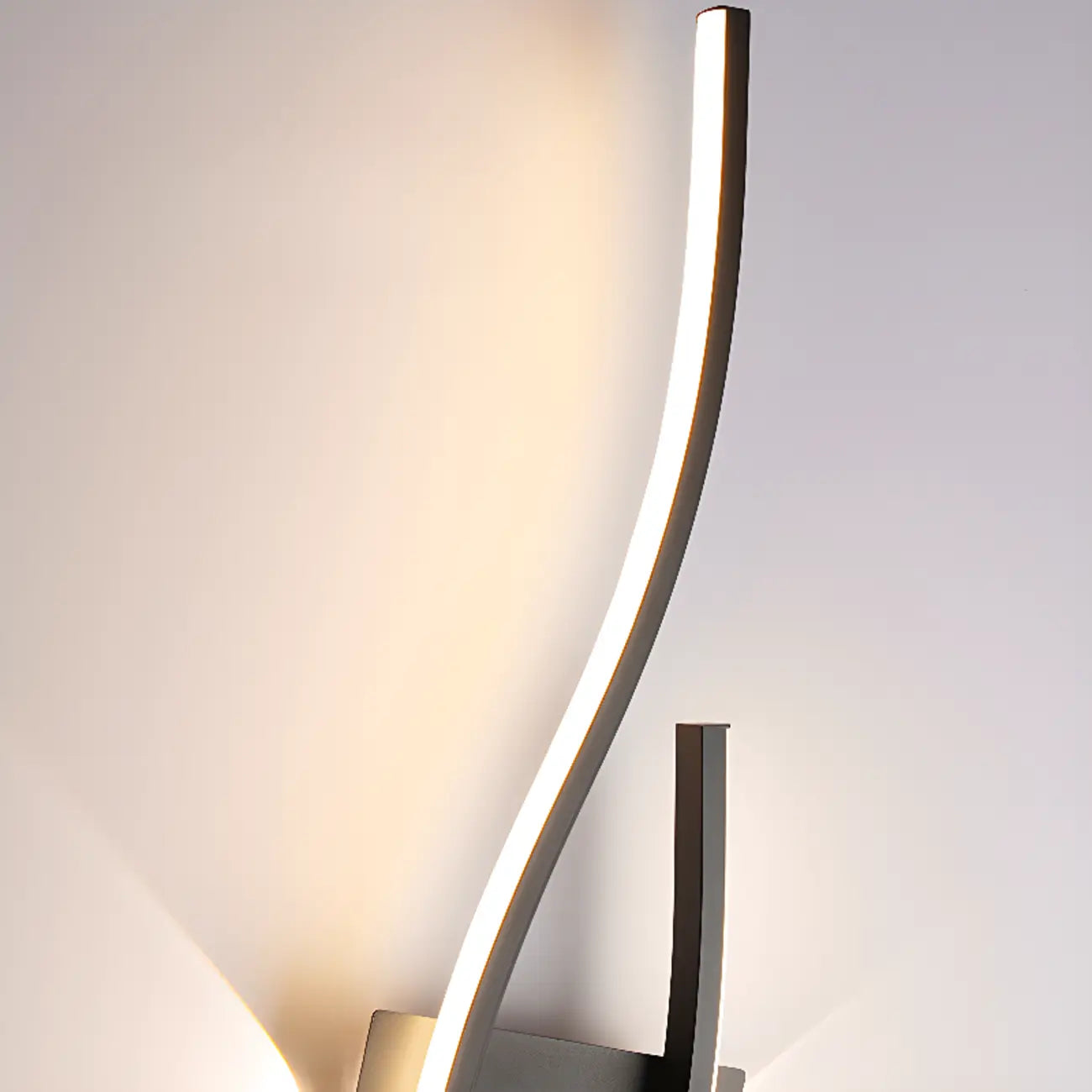 Applique murale linéaire à 4 lumières LED, noir et blanc, pour chambre à coucher
