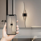 Applique murale linéaire à 4 lumières LED, noir et blanc, pour chambre à coucher
