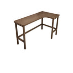 Tables de bar avec repose-pieds en bois brun de forme libre