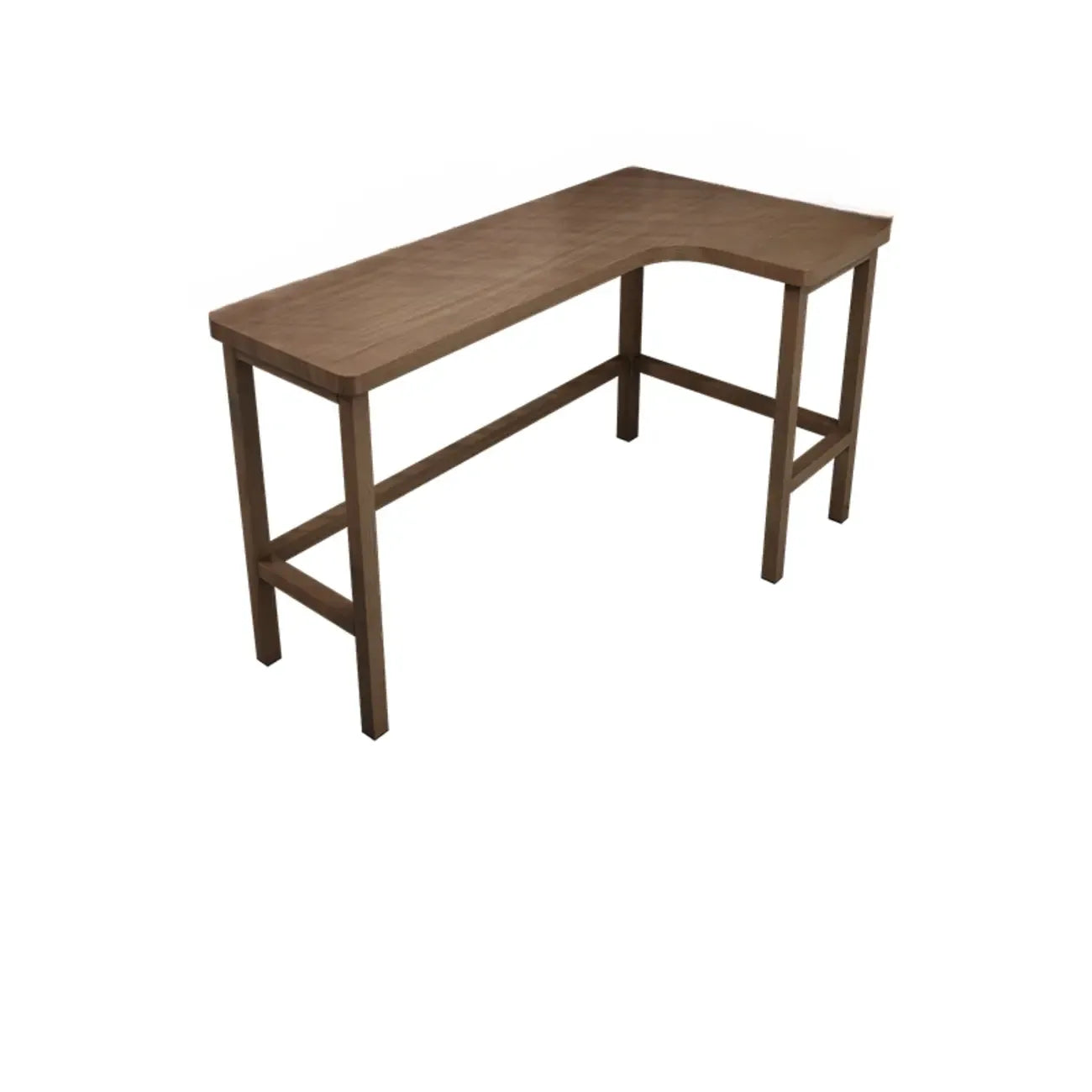 Tables de bar avec repose-pieds en bois brun de forme libre