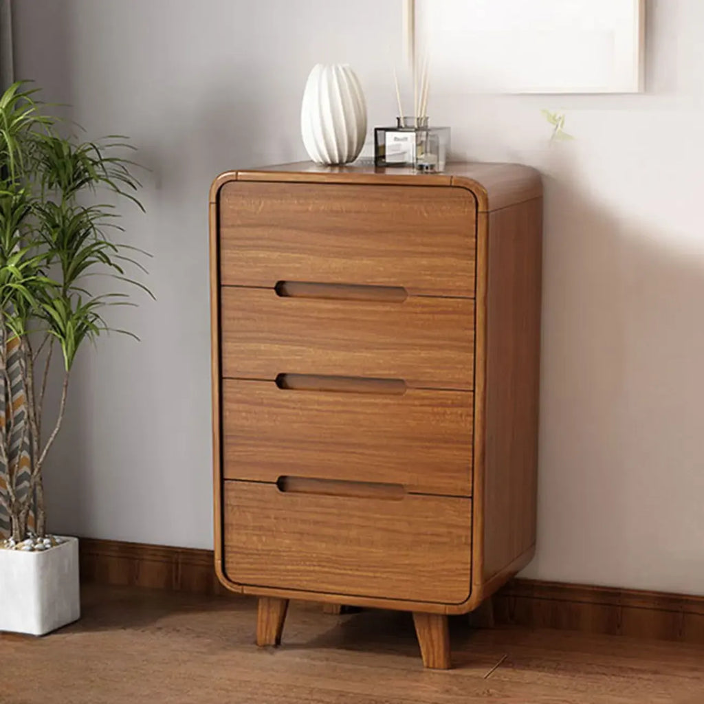 Commode élégante et spacieuse en bois brun et blanc avec 9 tiroirs