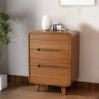 Commode élégante et spacieuse en bois brun et blanc avec 9 tiroirs