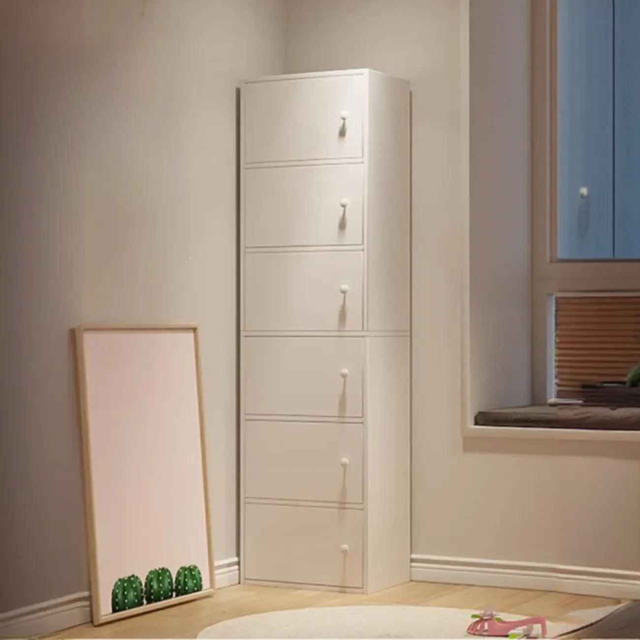 Armoire de rangement minimaliste en bois, gain de place, pour chambre à coucher