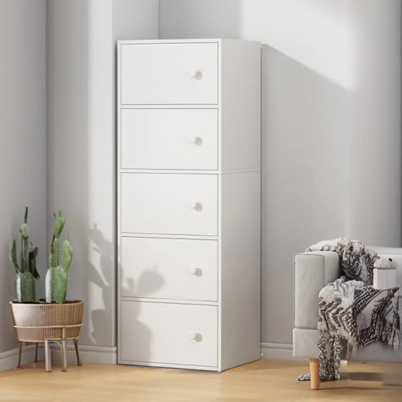 Armoire de rangement minimaliste en bois, gain de place, pour chambre à coucher