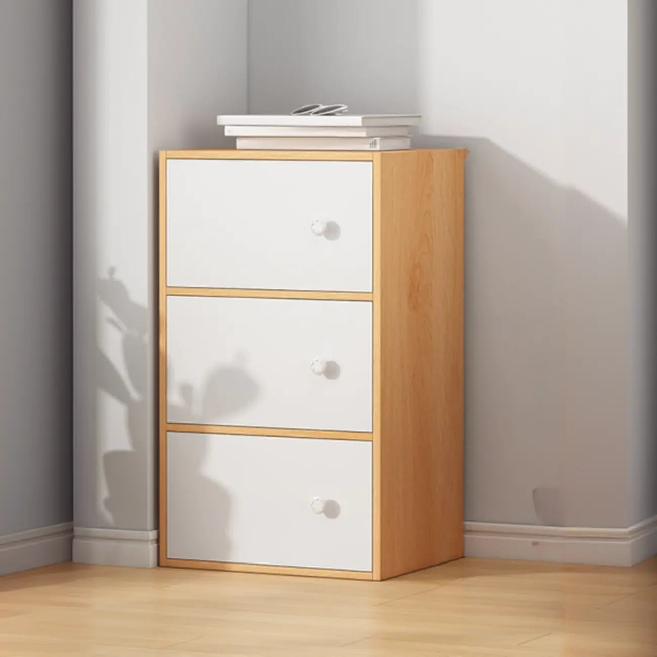 Armoire de rangement minimaliste en bois, gain de place, pour chambre à coucher