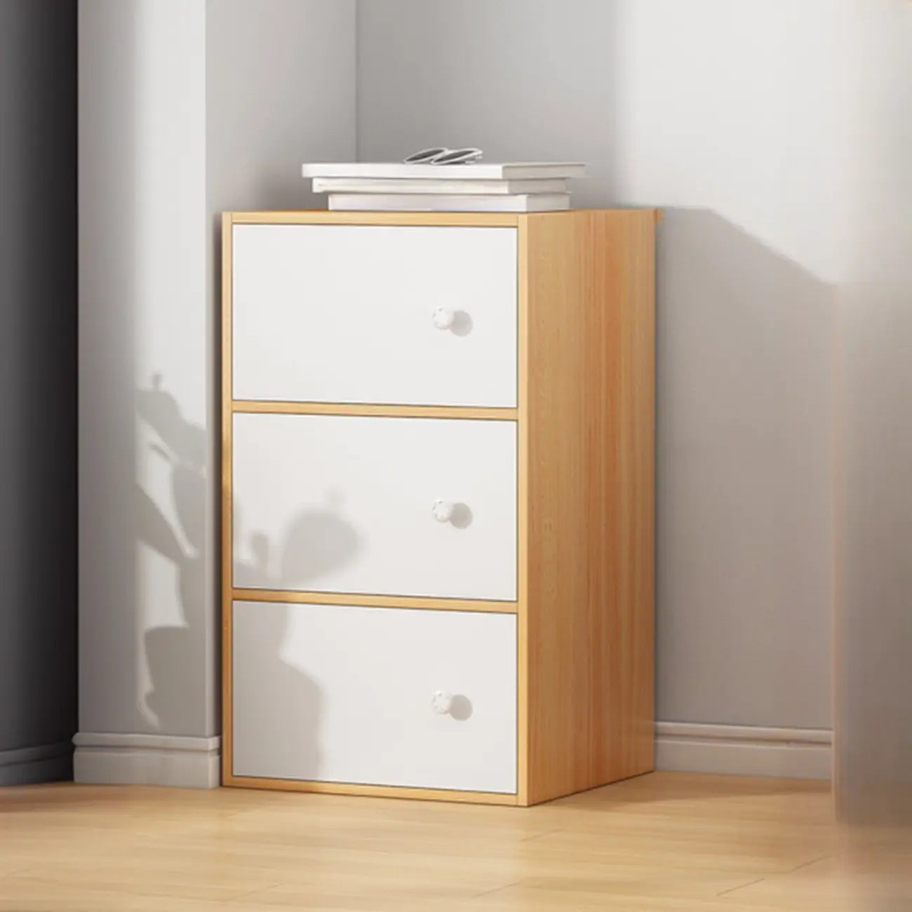 Armoire de rangement minimaliste en bois, gain de place, pour chambre à coucher