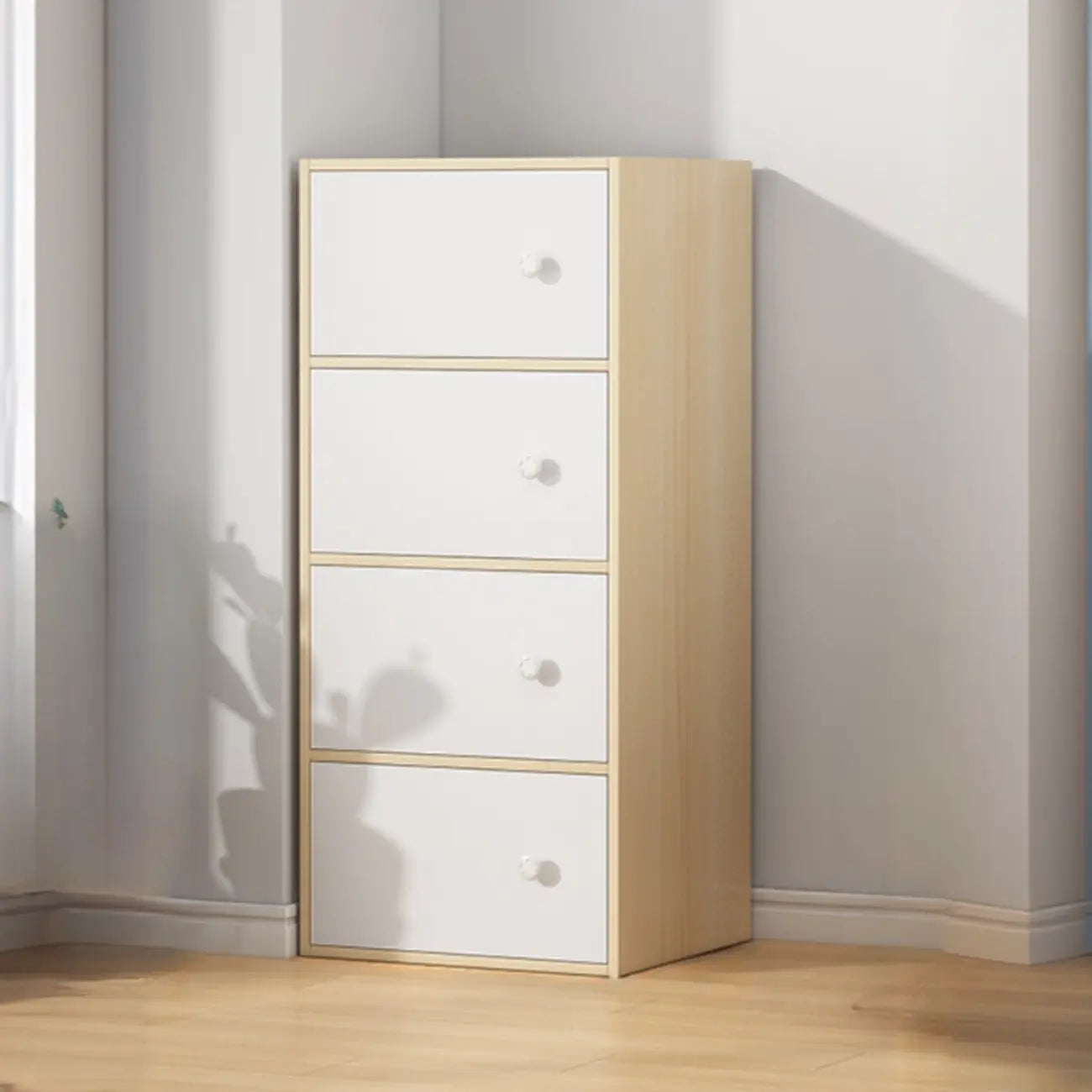 Armoire de rangement minimaliste en bois, gain de place, pour chambre à coucher