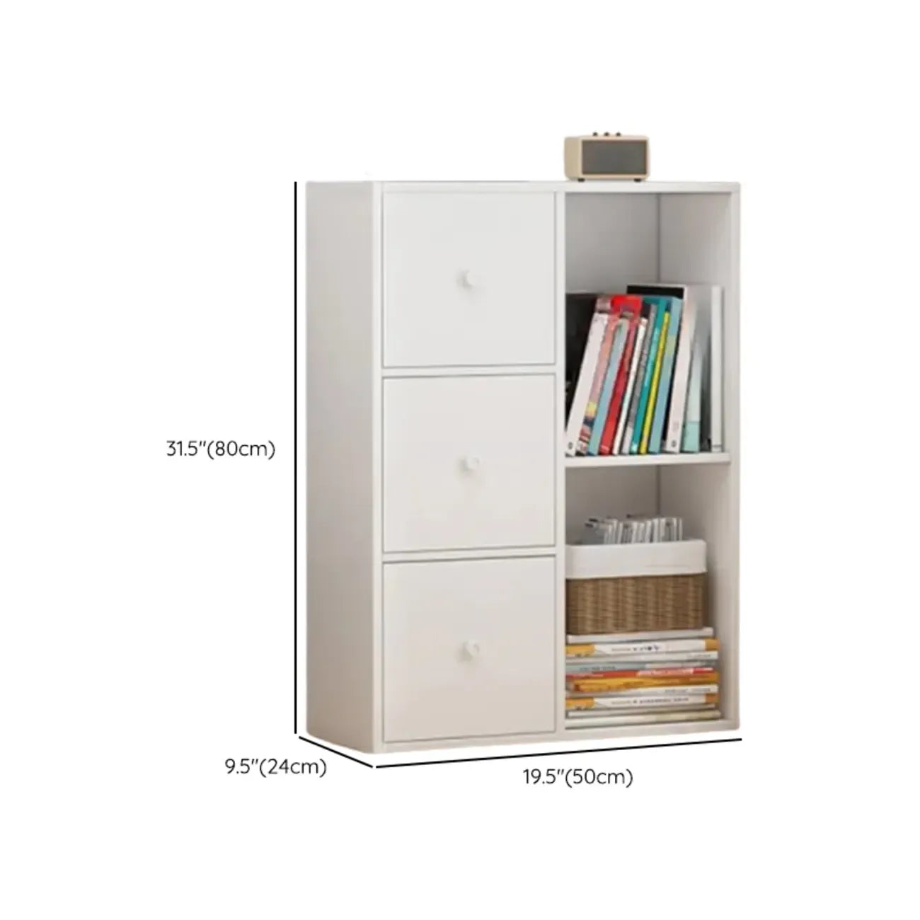 Armoire de rangement minimaliste en bois, gain de place, pour chambre à coucher