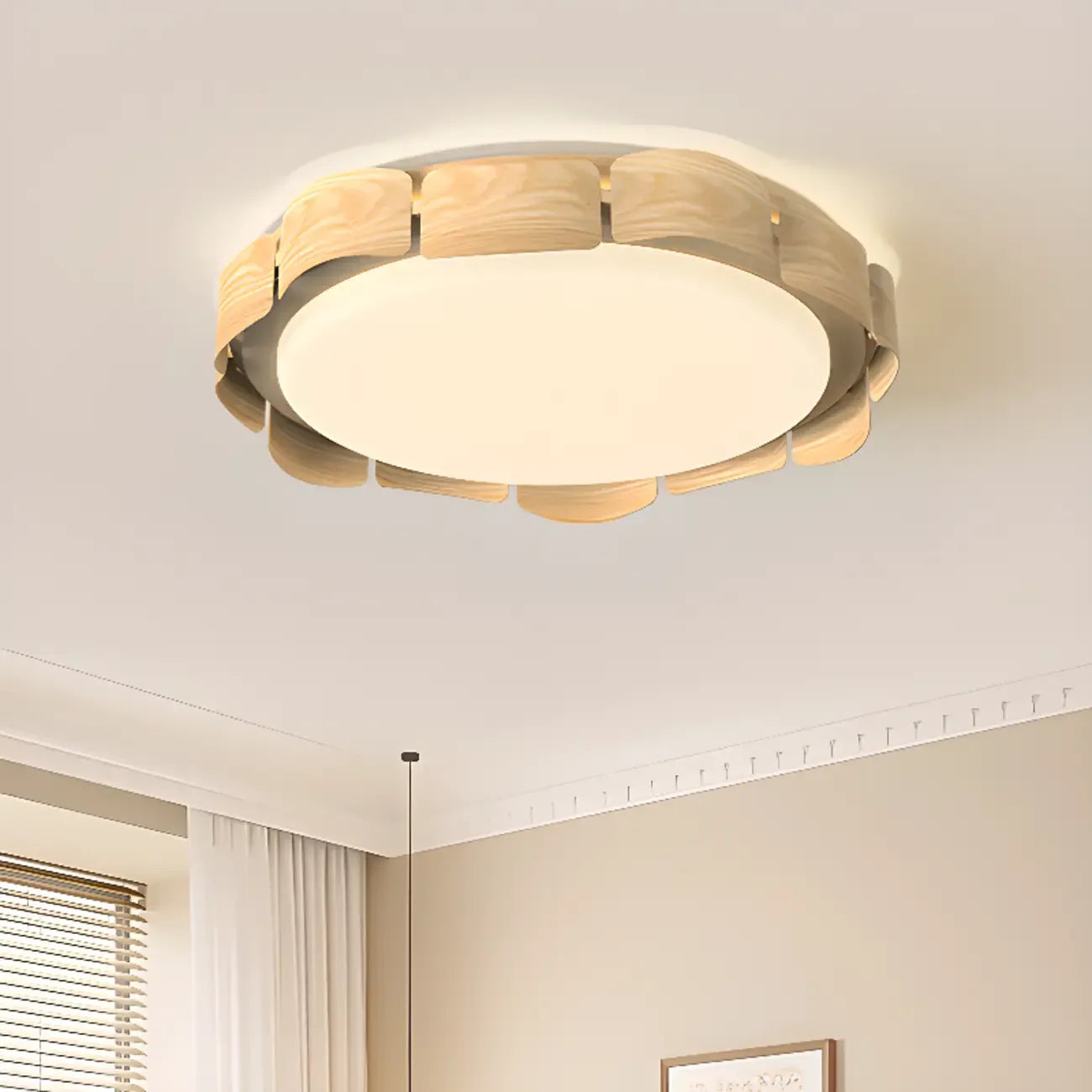 Plafonnier encastré à 2 lumières, à intensité variable et de forme circulaire