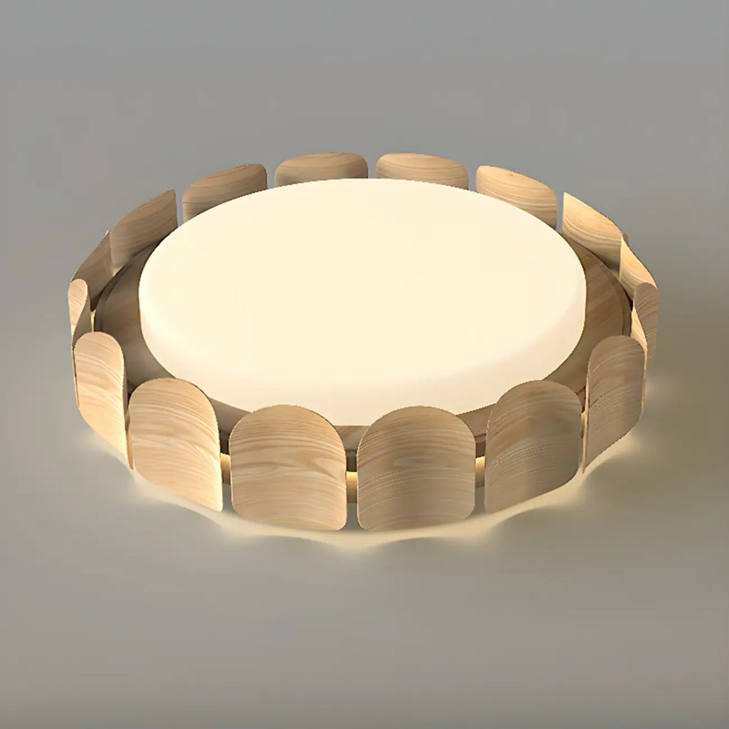 Plafonnier encastré à 2 lumières, à intensité variable et de forme circulaire