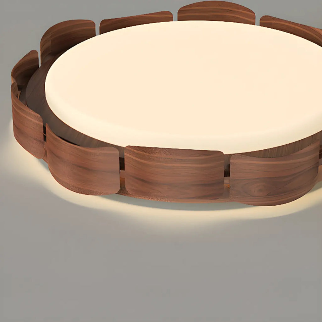 Plafonnier encastré à 2 lumières, à intensité variable et de forme circulaire