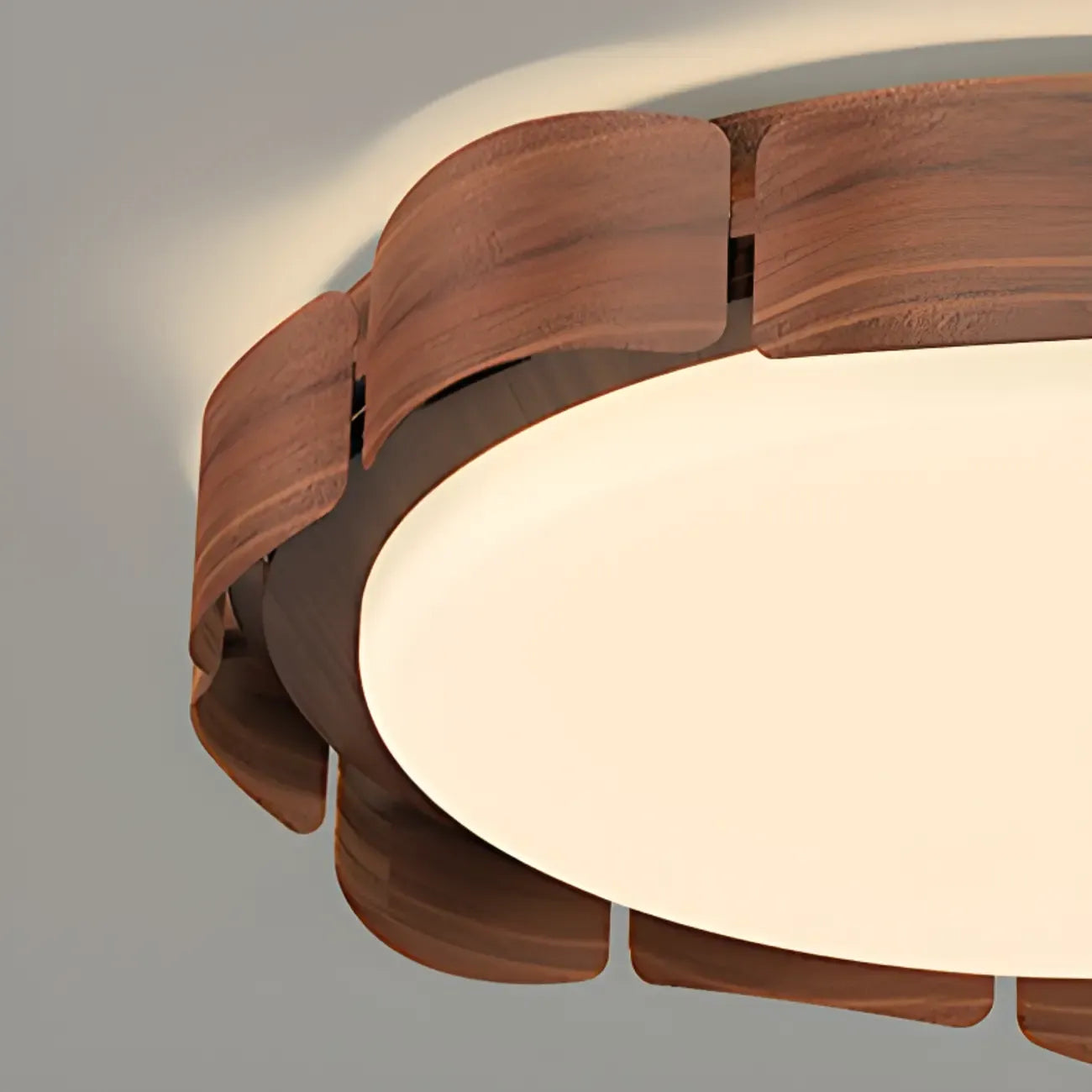 Plafonnier encastré à 2 lumières, à intensité variable et de forme circulaire
