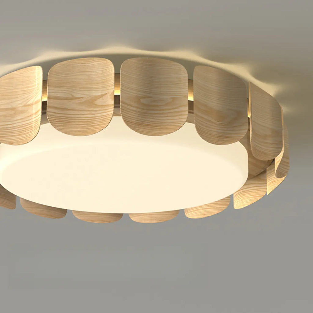 Plafonnier encastré à 2 lumières, à intensité variable et de forme circulaire