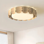 Plafonnier encastré à 2 lumières, à intensité variable et de forme circulaire
