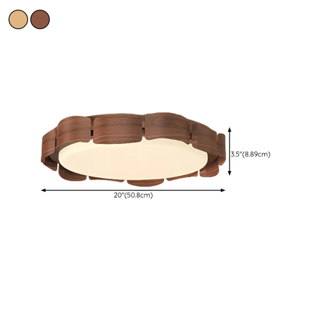 Plafonnier encastré à 2 lumières, à intensité variable et de forme circulaire