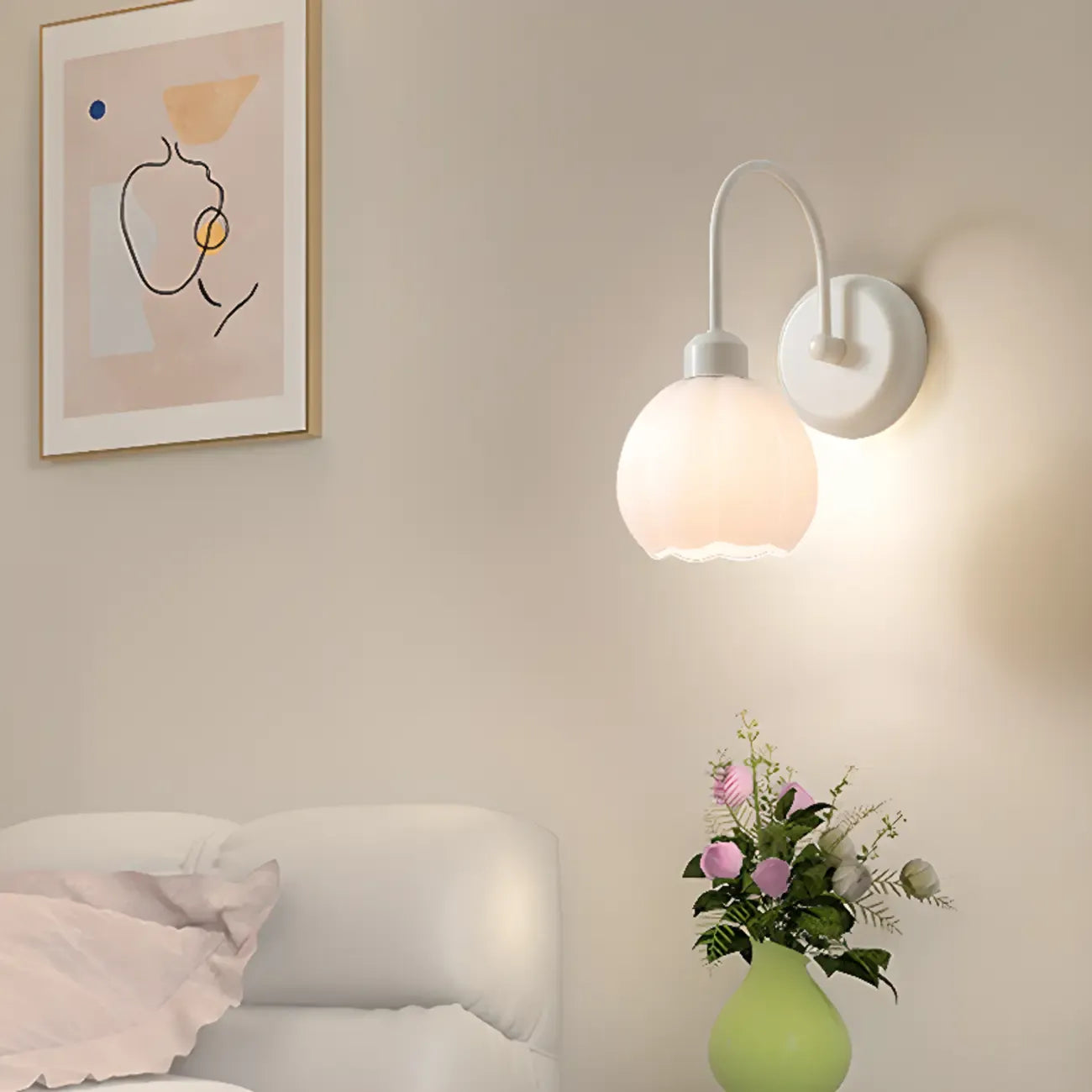 Applique murale élégante en fonte pour la décoration de la chambre