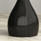 Table d'appoint ronde en pierre brune de style scandinave