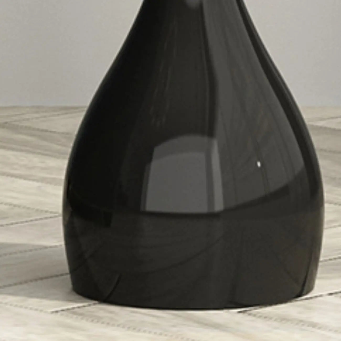 Table d'appoint ronde en pierre brune de style scandinave