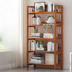 Étagères en bois minimalistes, réglables et verticales à dos ouvert