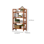 Étagères en bois minimalistes, réglables et verticales à dos ouvert