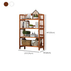 Étagères en bois minimalistes, réglables et verticales à dos ouvert