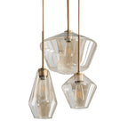 Suspension moderne en verre pour îlot de cuisine