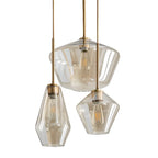 Suspension moderne en verre pour îlot de cuisine