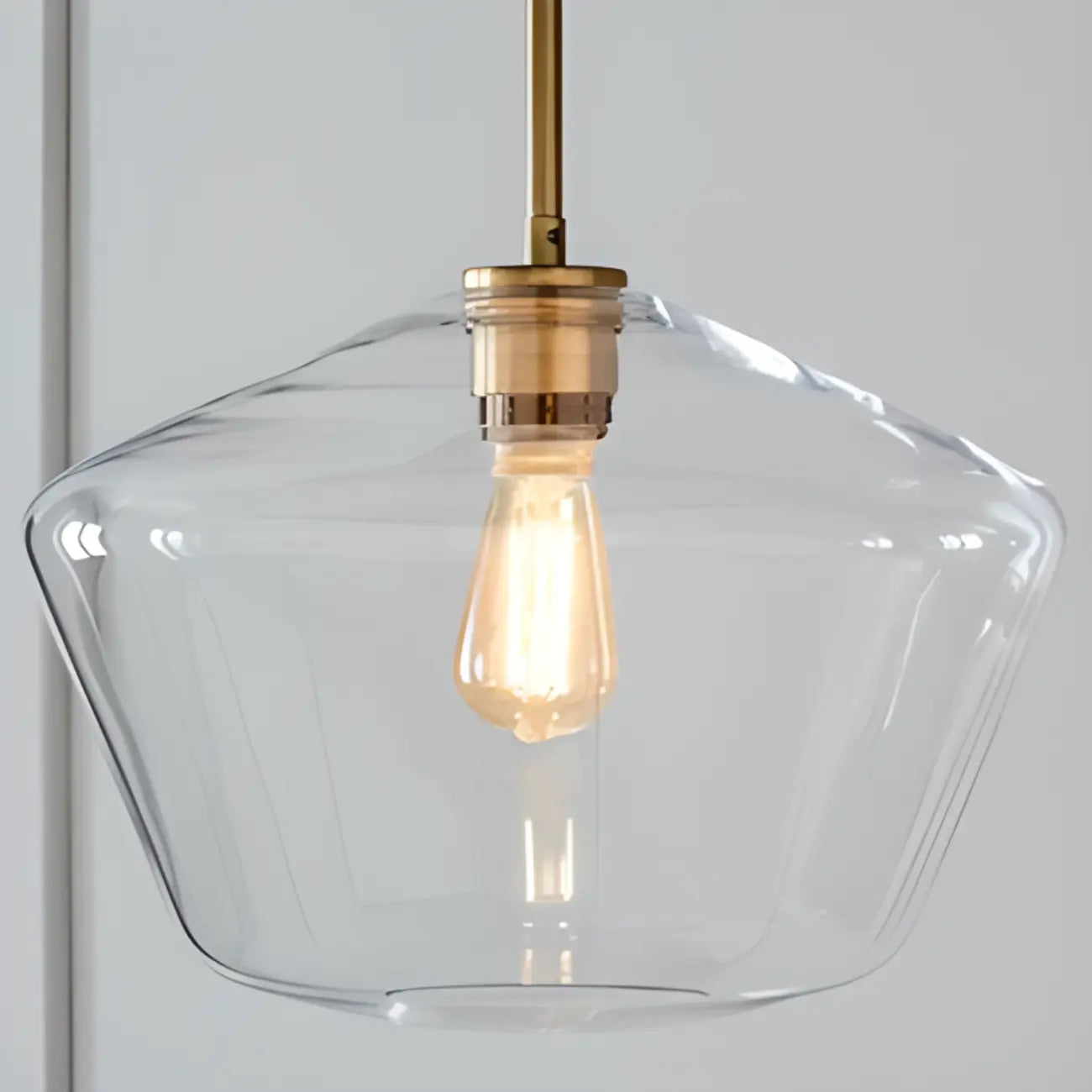Suspension moderne en verre pour îlot de cuisine