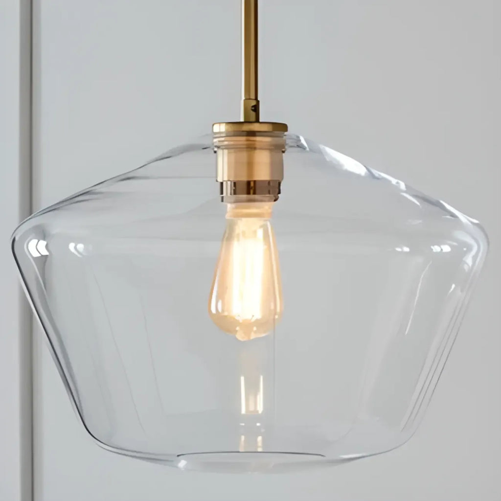 Suspension moderne en verre pour îlot de cuisine