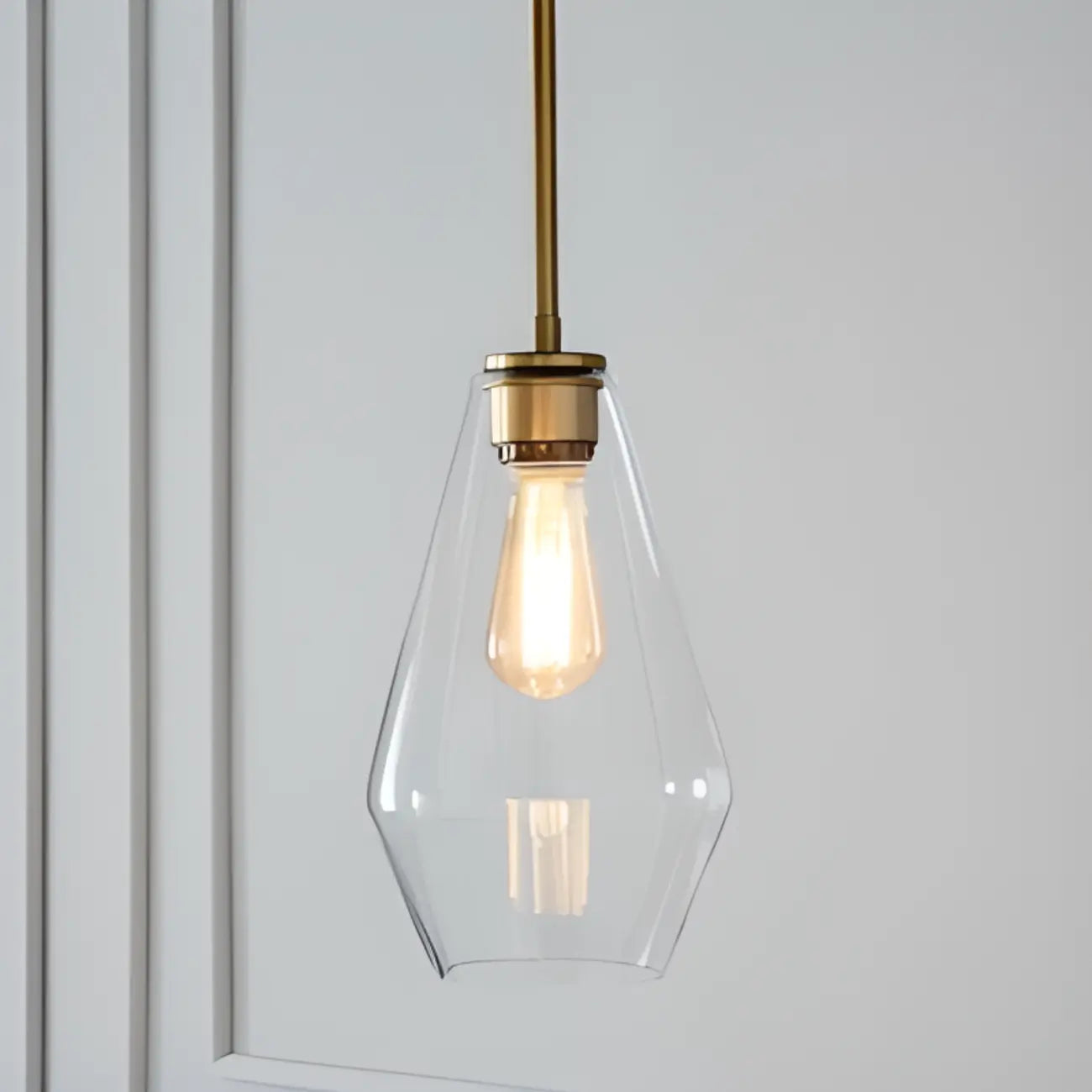 Suspension moderne en verre pour îlot de cuisine