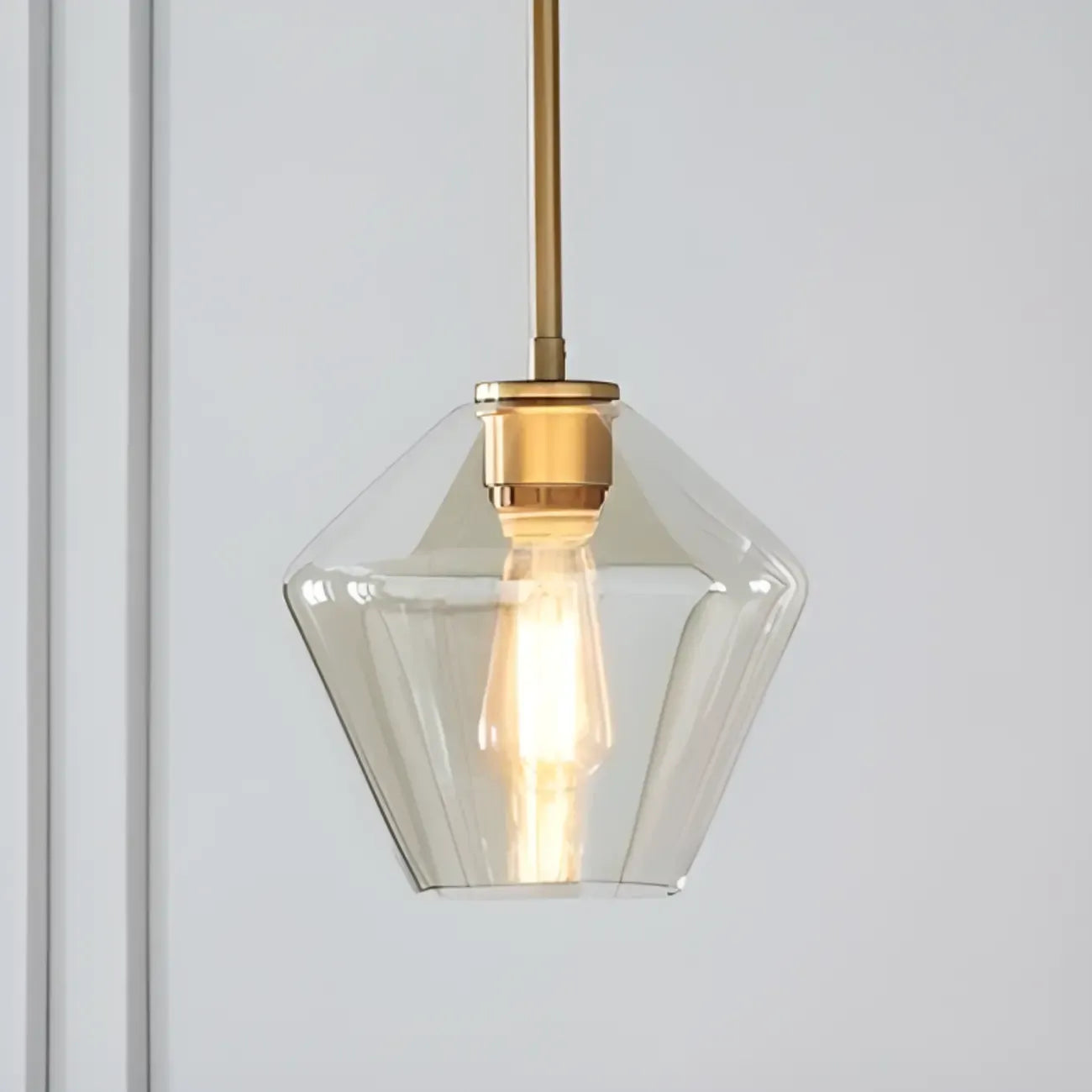 Suspension moderne en verre pour îlot de cuisine