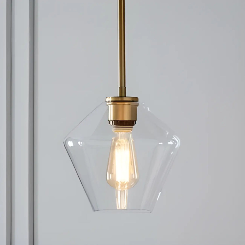 Suspension moderne en verre pour îlot de cuisine