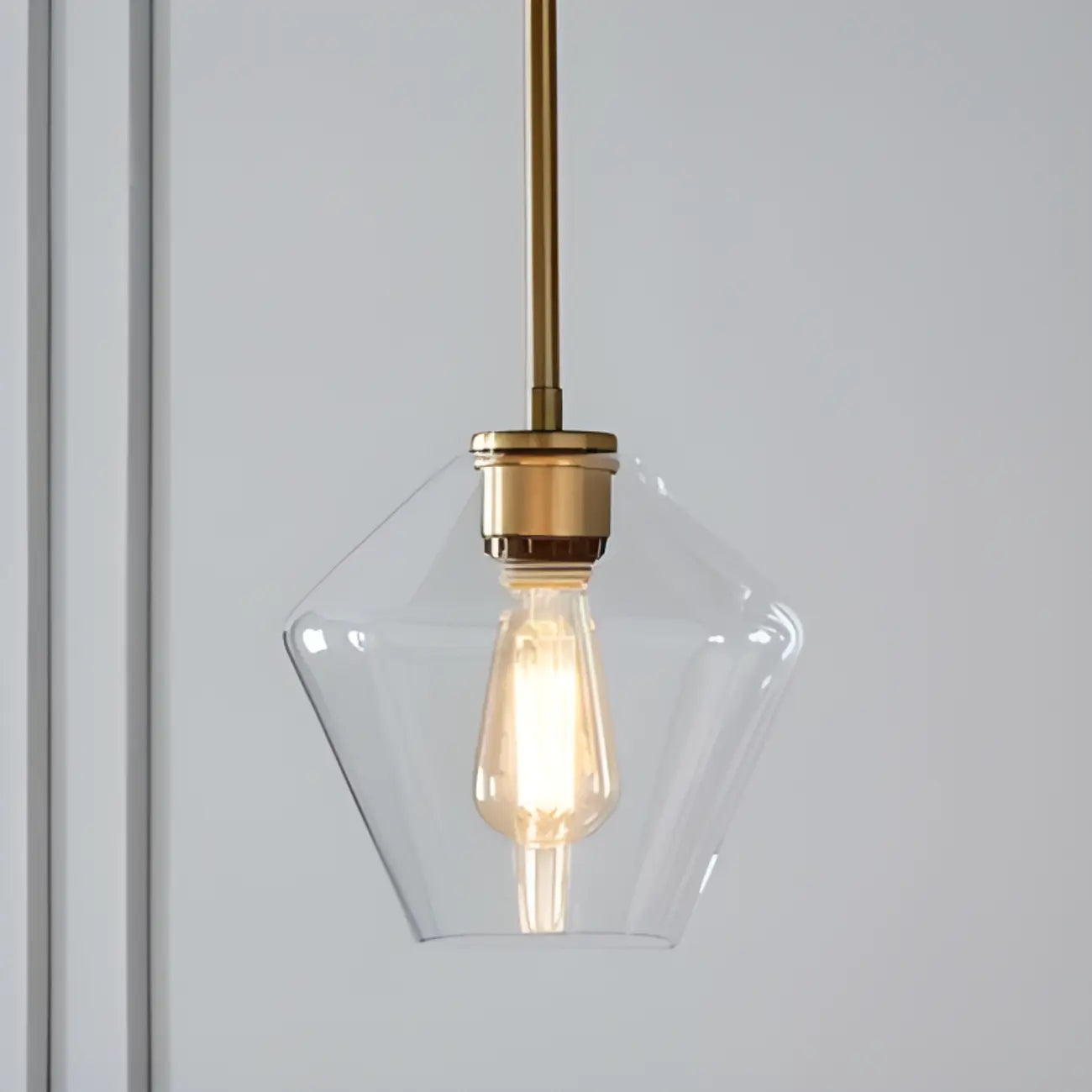 Suspension moderne en verre pour îlot de cuisine