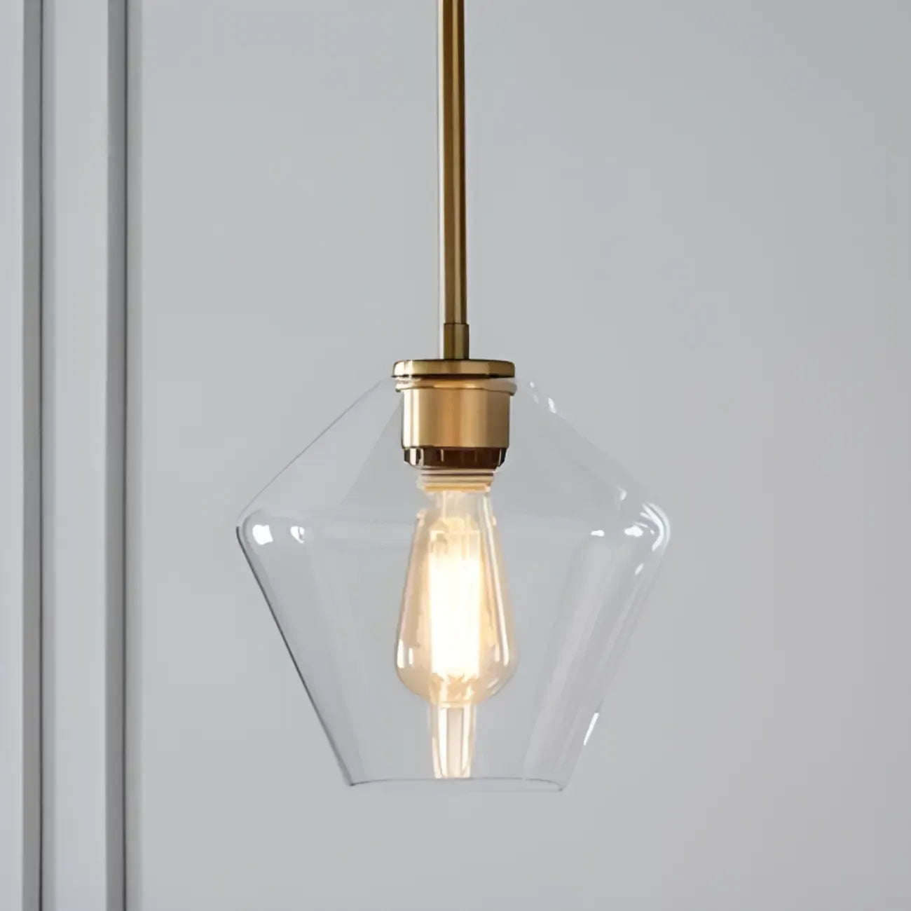 Suspension moderne en verre pour îlot de cuisine