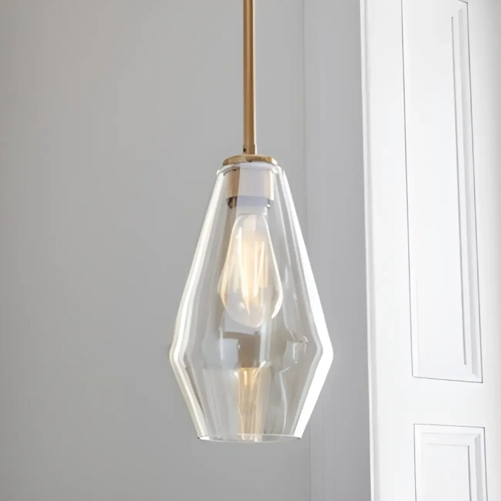Suspension moderne en verre pour îlot de cuisine